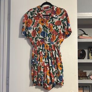 Floral Short Sleeve Romper